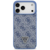 Guess 4G Double Card Triangle dėklas Apple iPhone 18 Pro Max / 17 Pro Max, mėlynas