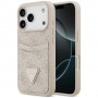 Guess 4G Double Card Triangle apsauginis dėklas Apple iPhone 18 Pro Max / 17 Pro Max, rausvas