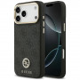 Guess 4G Strass Logo MagSafe dėklas, skirtas Apple iPhone 18 Pro Max / 17 Pro Max, juodas