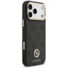 Guess 4G Strass Logo MagSafe dėklas, skirtas Apple iPhone 18 Pro Max / 17 Pro Max, juodas