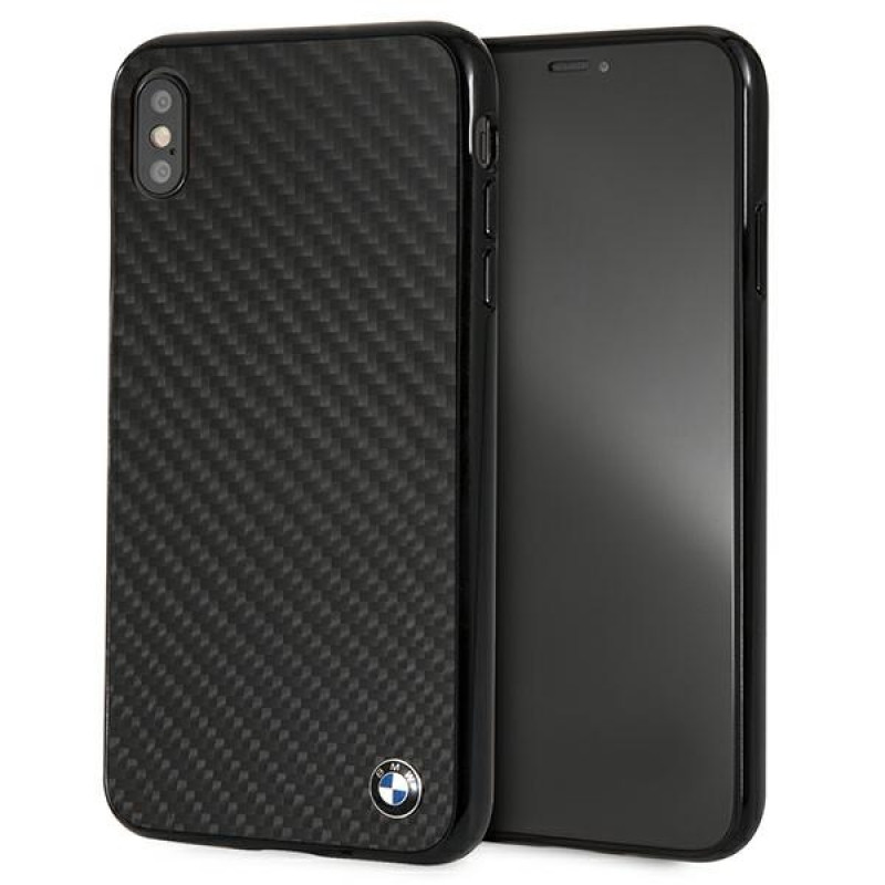 BMW BMHCI65MBC Signature Carbon kietasis dėklas, skirtas Apple iPhone XS Max, juodas