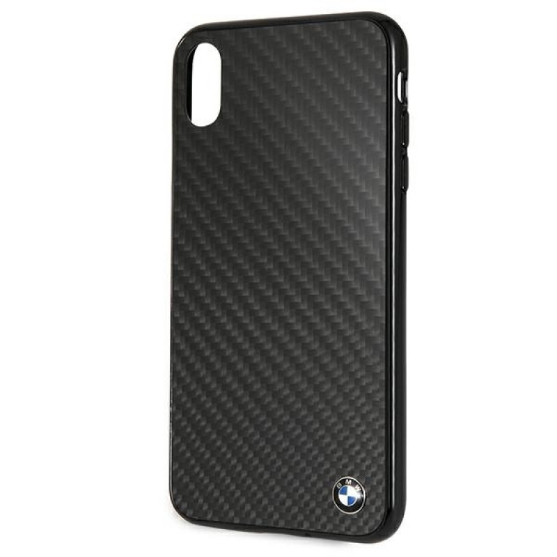 BMW BMHCI65MBC Signature Carbon kietasis dėklas, skirtas Apple iPhone XS Max, juodas