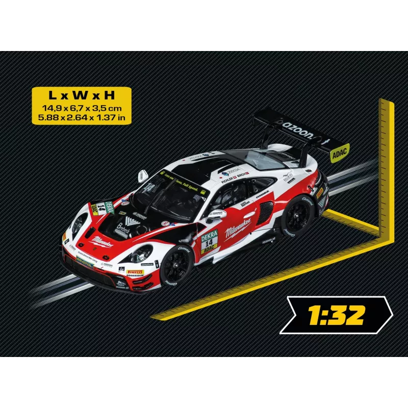 Carrera Digital 132 Porsche 911 GT3 R Razoon - more than racing (20032111) lenktyninis automobilis