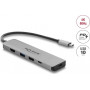 Delock USB Type-C™ dokinė stotis 4K – HDMI / USB šakotuvas / PD 3.1 140 W