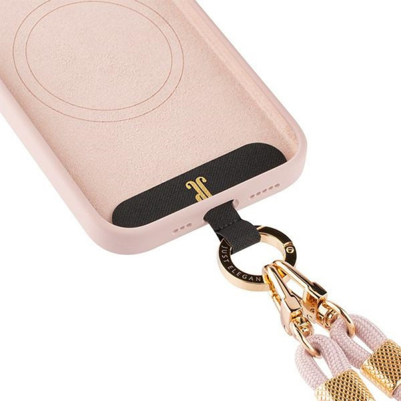 Just Elegance JEC151 PopGrip dėklas Apple iPhone 15 su MagSafe, rožinis