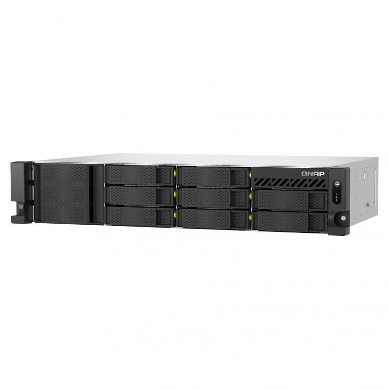 QNAP TS-h1073BXeU-RP-8G 2U rack NAS su Ryzen Embedded V1780B, 8 GB DDR4 ir redundantine maitinimo bloko sistema