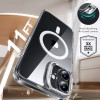 ESR Classic Hybrid Kickstand HaloLock MagSafe dėklas su grūdintu stiklu, skirtas Apple iPhone 16 Plus, permatomas