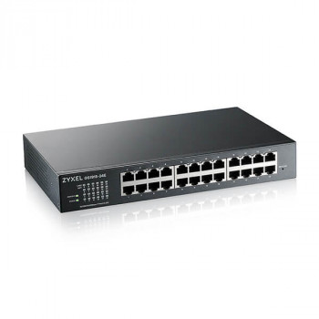 Zyxel GS1915-26v2 26 prievadų GbE išmanusis komutatorius, 24x GbE RJ45 ir 2x SFP, montuojamas į stelažą, be ventiliatoriaus (GS1915-26V2-EU0101F)