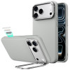 ESR Leather Kickstand MagSafe dėklas Apple iPhone 17 Pro / 18 Pro, pilkas