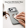 ESR Leather Kickstand MagSafe dėklas Apple iPhone 17 Pro / 18 Pro, pilkas