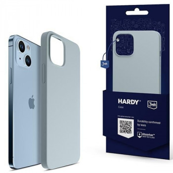 3MK Hardy Case MagSafe silikoninis dėklas Apple iPhone 14 Plus / 15 Plus, mėlynas