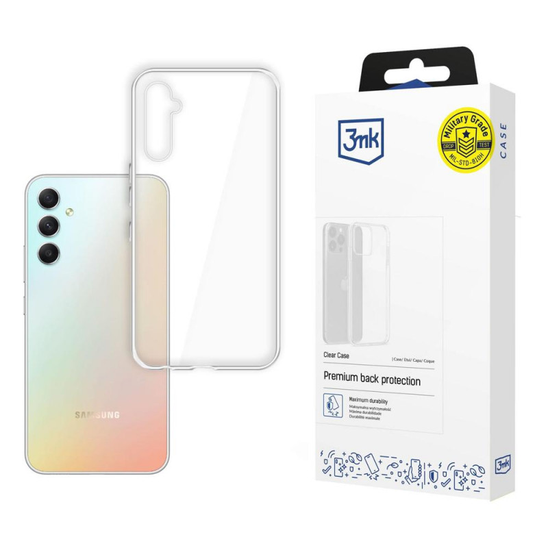 3MK Clear Case permatomas dėklas skirtas Samsung Galaxy A34 5G, 3MK4600