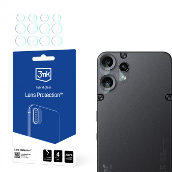 3MK Lens Protection hibridinis fotoaparato objektyvo stiklas skirtas CMF Phone 2 Pro by Nothing (4 vnt.)