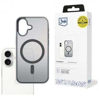 3MK Frosty MagCase, skirta Apple iPhone 17, juodas