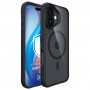 3MK Satin Armor MagCase dėklas, skirtas Apple iPhone 17, juodas