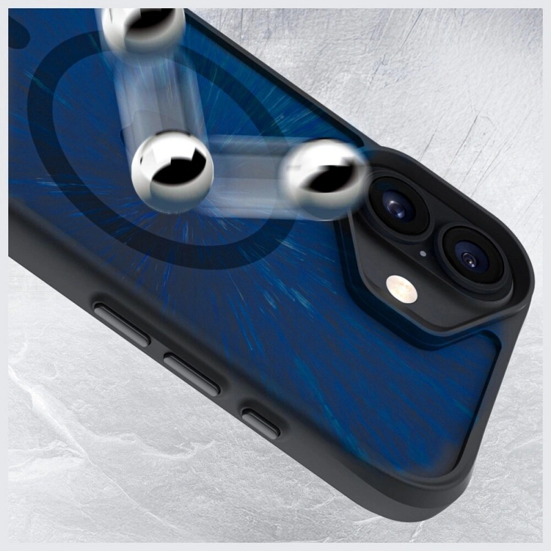 3MK Satin Armor MagCase dėklas, skirtas Apple iPhone 17, juodas