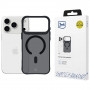 3MK Smoke Matt MagCase dėklas, skirtas Apple iPhone 17 Pro, juodas