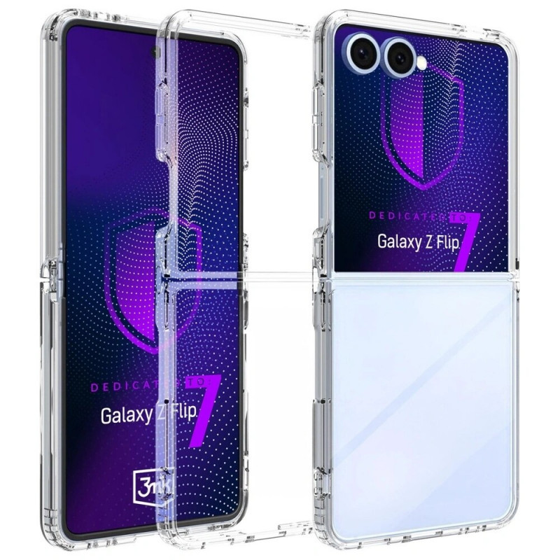3MK Armor Case dėklas, skirtas Samsung Galaxy Z Flip7, permatomas