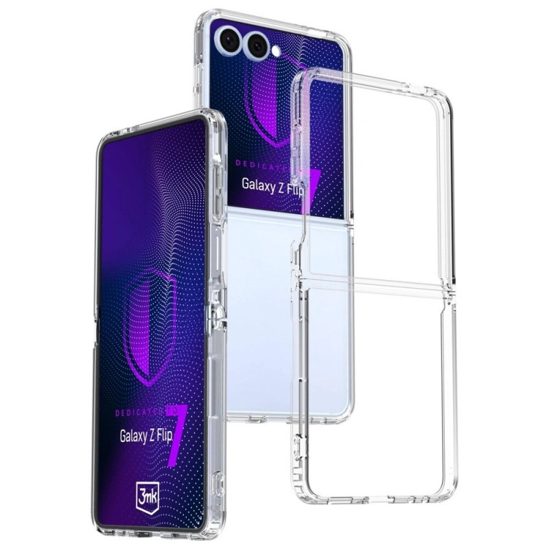 3MK Armor Case dėklas, skirtas Samsung Galaxy Z Flip7, permatomas