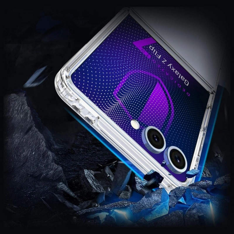 3MK Armor Case dėklas, skirtas Samsung Galaxy Z Flip7, permatomas