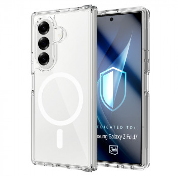 3MK Armor MagCase skaidrus armuotas dėklas su MagSafe skirtas Samsung Galaxy Z Fold7