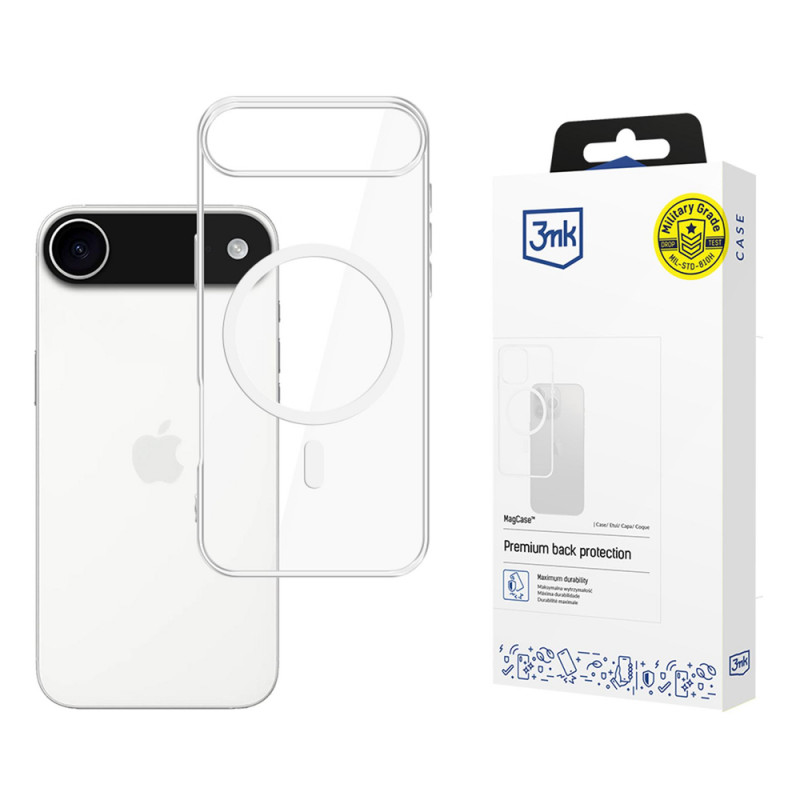 3MK MagCase dėklas Apple iPhone Air, permatomas