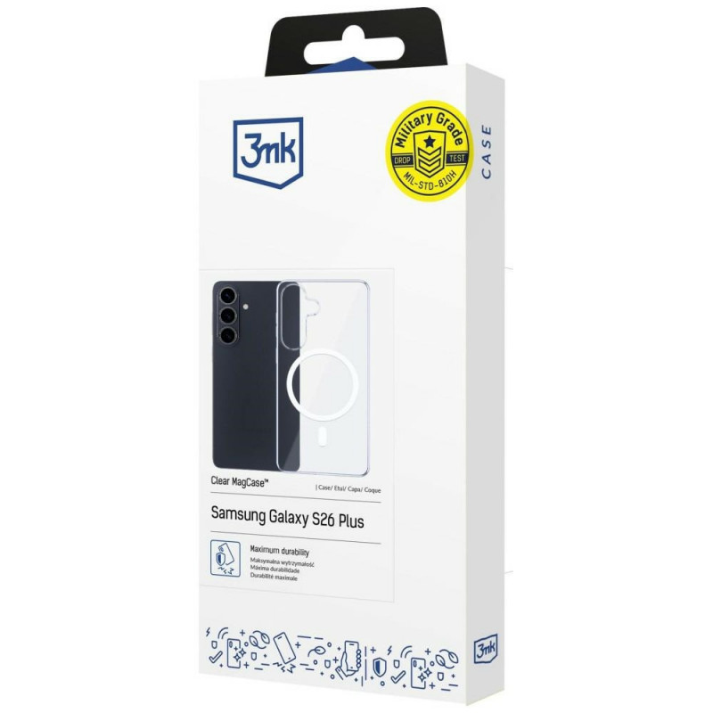 3mk Clear MagCase apsauginis dėklas Samsung Galaxy S26+, permatomas