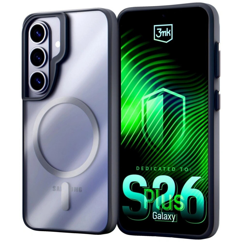 3mk Satin Armor MagCase apsauginis dėklas Samsung Galaxy S26+, juodas