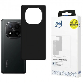 3mk Matt Case apsauginis dėklas skirtas Redmi Note 15 Pro 5G, juodas