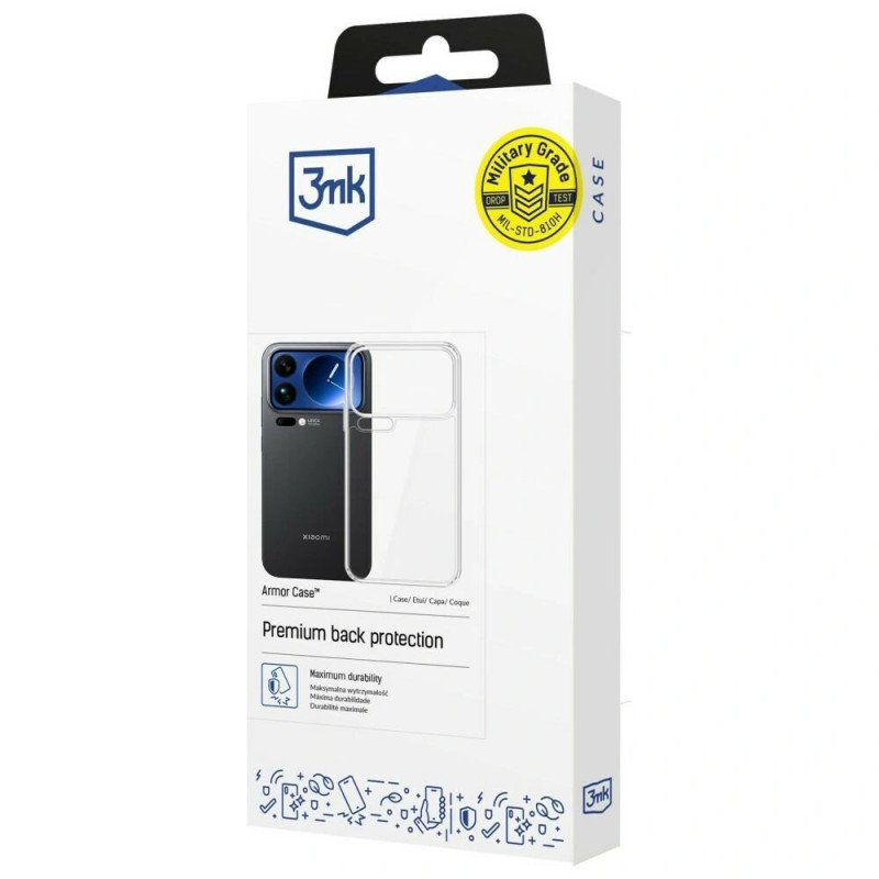 3mk Armor Case apsauginis dėklas Xiaomi 17 Pro, permatomas