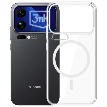 3MK Armor MagCase išmaniojo telefono dėklas Xiaomi 17 Pro Max, permatomas
