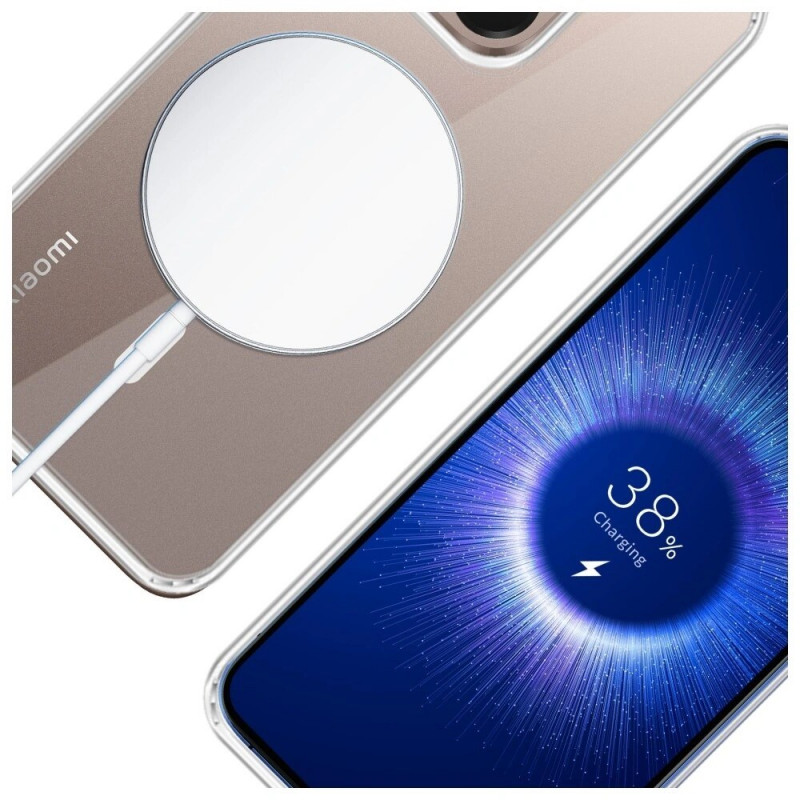 3MK Armor MagCase išmaniojo telefono dėklas Xiaomi 15T 5G, permatomas