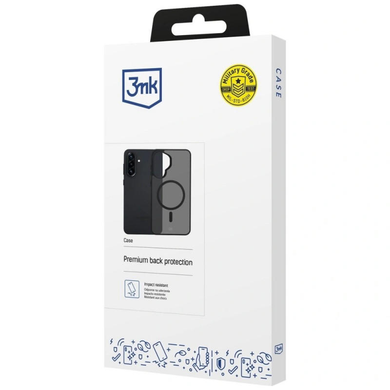 3MK Smoke MagCase Samsung Galaxy A37 dėklas, smoke black