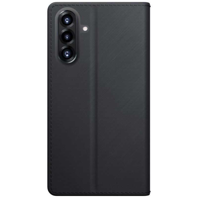 3MK Wallet Case dėklas Samsung Galaxy A27 5G telefonui, juodas