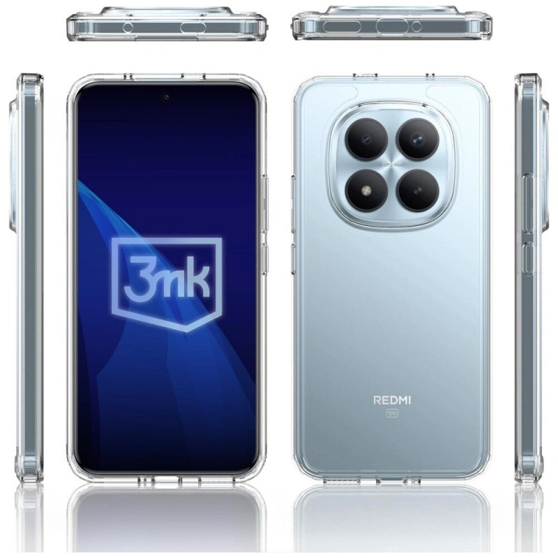 3MK Armor Case skirtas Xiaomi Redmi Note 15 Pro 5G, permatomas