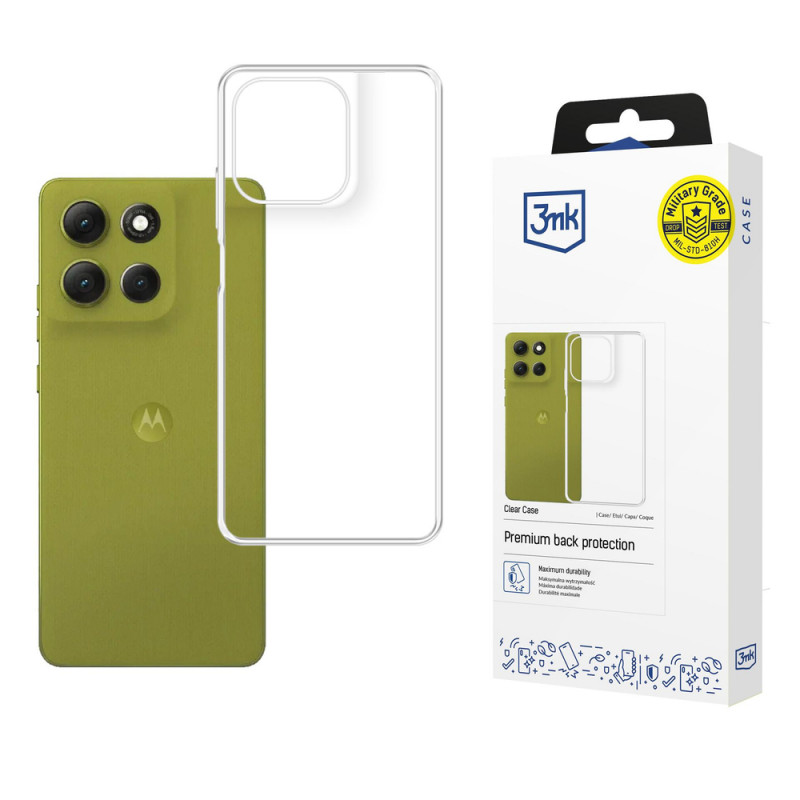 3MK Clear Case skirtas Motorola Moto G86 / G86 Power, permatomas