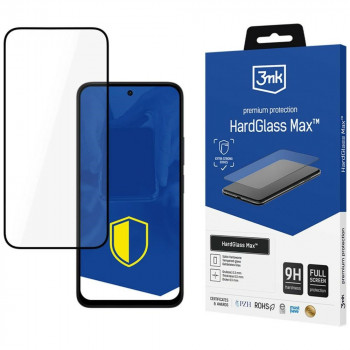 3MK HardGlass Max Xiaomi Redmi 15 5G grūdintas stiklas ekrano apsaugai, juodas