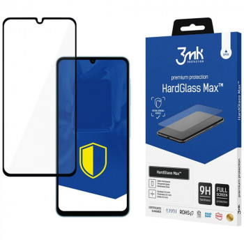3MK HardGlass Max grūdintas stiklas, skirta Samsung Galaxy A06, juodas