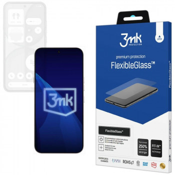 3MK FlexibleGlass hibridinio stiklo ekrano apsauga Nothing Phone (4a)