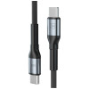 3MK Hyper Cable N-SERIES USB-C į USB-C kabelis, 3 m, 100 W, juodas