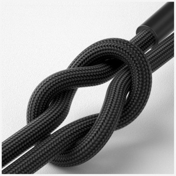 3MK Hyper Cable N-SERIES USB-C į USB-C kabelis su 180° pasukamu antgaliu, 1 m, 100 W, juodas