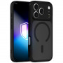 3MK Misty MagCase korpusas, skirtas Apple iPhone 17 Pro Max, juodas