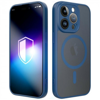 3MK Misty MagCase dėklas Apple iPhone 15 Pro Max, mėlynas