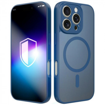 3MK Misty MagCase dėklas, skirtas Apple iPhone 16 Pro Max, mėlynas