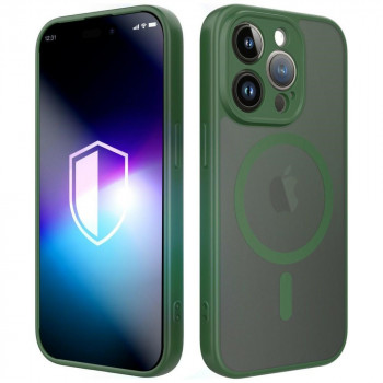 3MK Misty MagCase dėklas, skirtas Apple iPhone 14 Pro, žalias