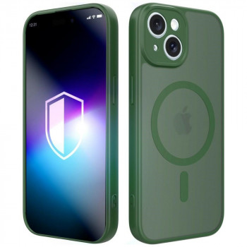 3MK Misty MagCase dėklas Apple iPhone 14, žalias