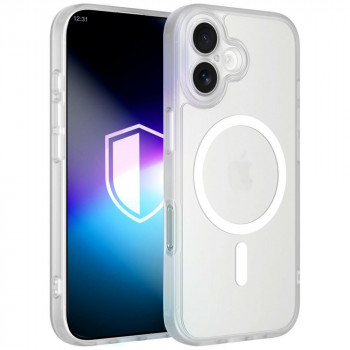 3MK Misty MagCase Apple iPhone 17 išmaniojo telefono dėklas, suderinamas su MagSafe, baltas