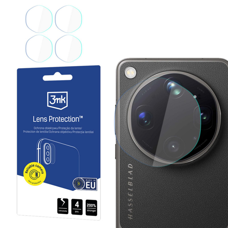 3MK Lens Protection hibridinio stiklo fotoaparato objektyvo apsauga Oppo Find X9 Ultra (4 vnt.)