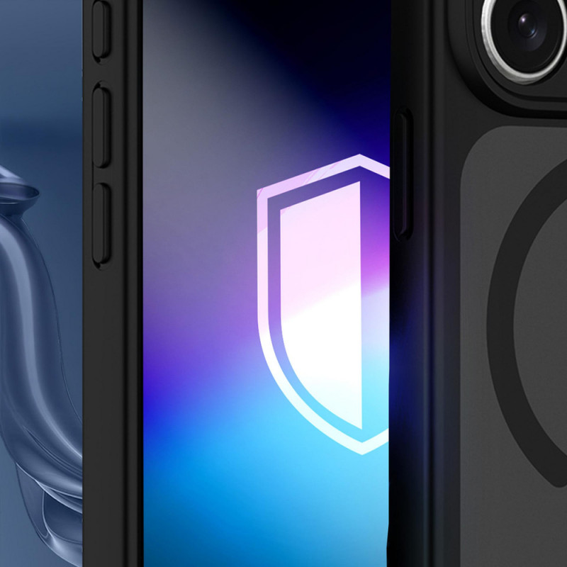 3MK Misty MagCase Apple iPhone 17 Pro Max / 18 Pro Max telefonų dėklas, juodas