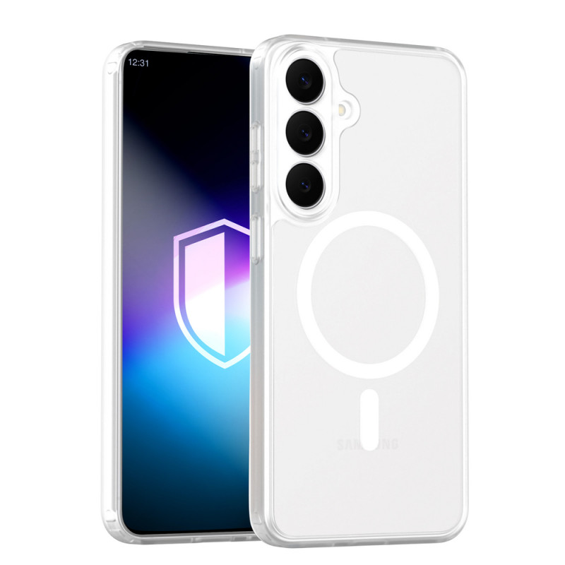 3MK Misty MagCase telefonų dėklas Samsung Galaxy S26 FE, baltas